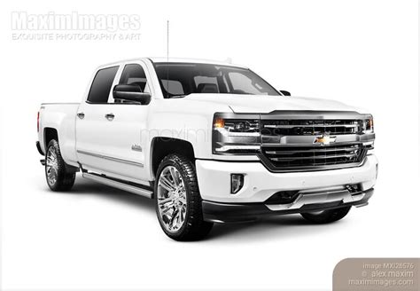 Photo of White Chevrolet Silverado 1500 Pickup Truck | Stock Image MXI28576