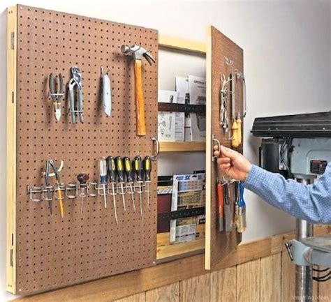 Painel de ferramentas Gerais | Pegboard storage, Garage storage organization, Diy backsplash