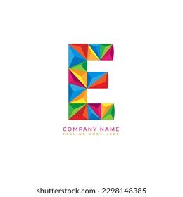 Colorful Letter E Logo Design Business Stock Vector (Royalty Free) 2298148385 | Shutterstock