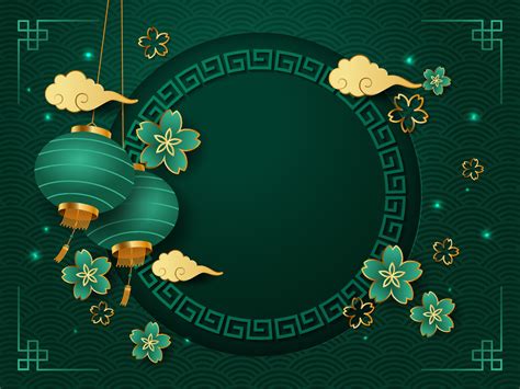 Jade Green Chinese New Year Background 16013697 Vector Art at Vecteezy