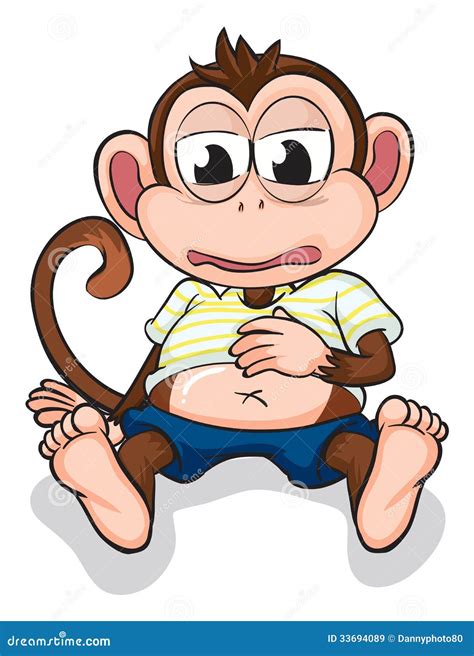 Fat Monkey Cartoon