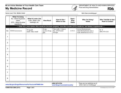 40 Great Medication Schedule Templates (+Medication Calendars)