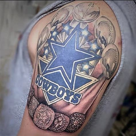 50 Dallas Cowboys Tattoos For Men - Manly NFL Ink Ideas