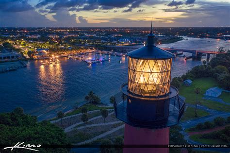 Jupiter Lighthouse Nightlife Waterway Aerial Photography | HDR Photography by Captain Kimo