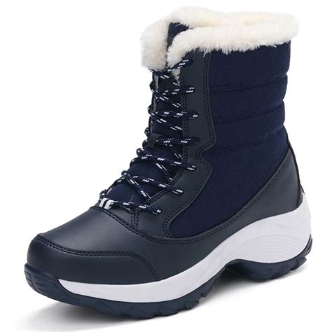 2018 Winter Shoes Women Snow Boots Non Slip Waterproof Winter Platform ...