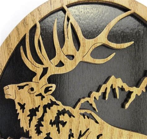 Elk on a Mountain Scroll Saw Cut - Etsy | Scroll saw, Scroll saw patterns free, Scroll saw patterns