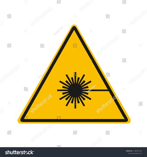 Laser Warning Vector Stock Vector (Royalty Free) 1108781324 | Shutterstock