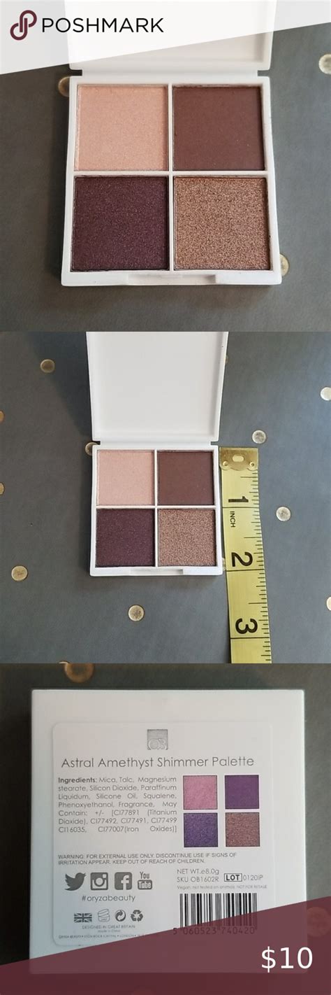 Oryza Beauty Eyeshadow 4 Color Palette Astral Amethyst Shimmer ...