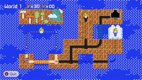 SMB1 world map in SMM2 - all themes [Super Mario Maker 2] [Mods]