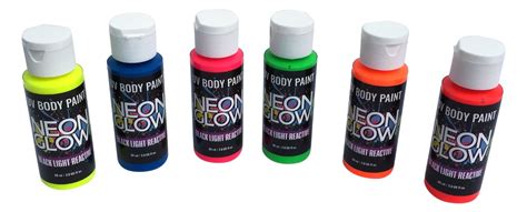 Popular Product Reviews by Amy: Neon Glow in the Dark Body Paint -6 ...