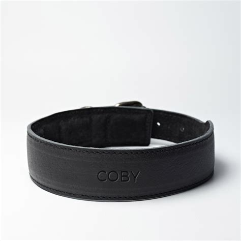 Handmade Leather Dog Collar · Black by Capra Leather