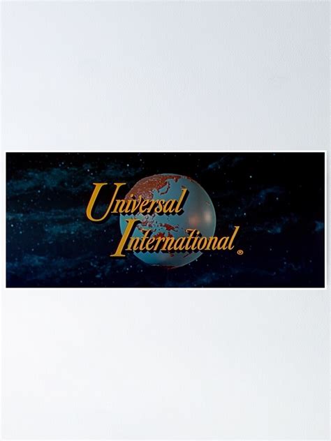 "Universal International Logo" Poster for Sale by MovieFunTime | Redbubble