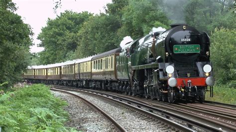 35028 Clan Line ,The Belmond British Pullman ,11th July 2014 - YouTube