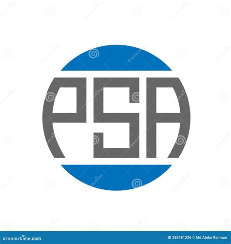 PSA Letter Logo Design on White Background. PSA Creative Initials Circle Logo Concept Stock ...