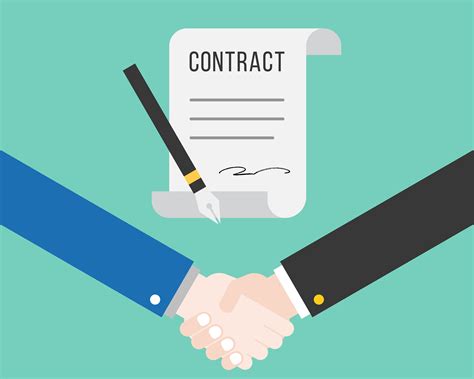 Shake hand and contract with pen, successful deal business concept ...