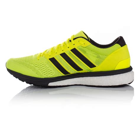 Adidas Adizero Boston 6 Mens Yellow Running Sports Shoes Trainers ...