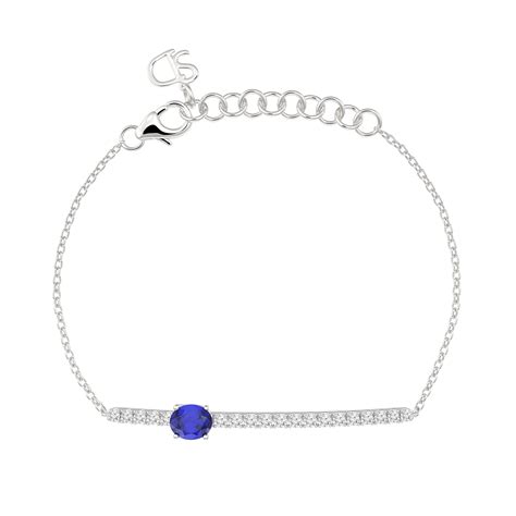 Blue Sapphire Diamond Bracelet | D&P Malaysia
