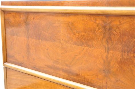 Joerns Bros Art Deco Burl Wood Walnut Full Size Bed Frame For Sale at ...