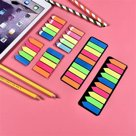 Sticky note 5 colors set Candy color sticky notes Convenient using memo notes Adhesive paper ...