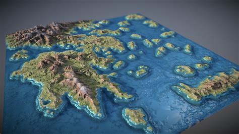 Assassin's Creed Odyssey 3D Map - 3D model by v7x [038773f] - Sketchfab