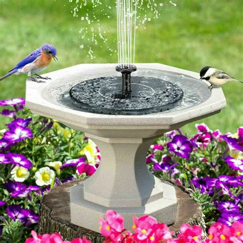 Solar Power Fountain Water Pump Floating for Garden Pond Pool Fish Bird ...