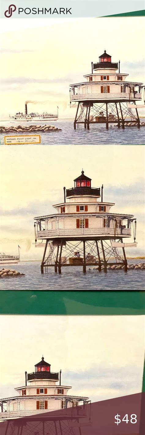 Mathias Point Light Historic Lighthouse illustrations by Stephen Harrington | Point light ...