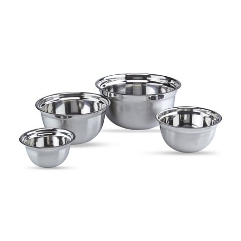 4pc Mixing Bowl Set - Stainless Steel