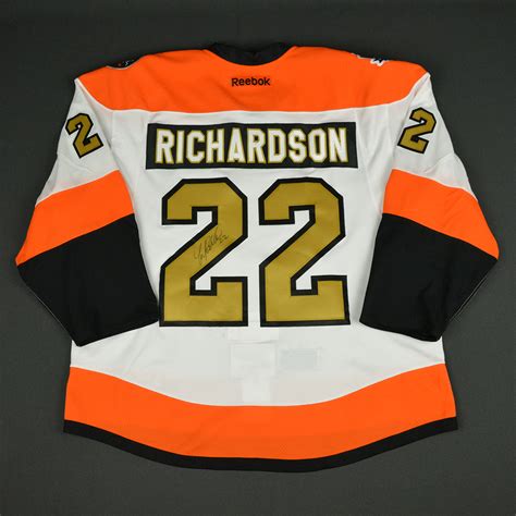 Lot Detail - Luke Richardson - Philadelphia Flyers - 50th Anniversary ...