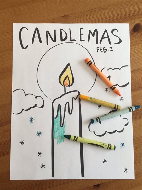 Candlemas coloring sheet groundhogs day presentation of our | Etsy Candlemas, Groundhog Day ...