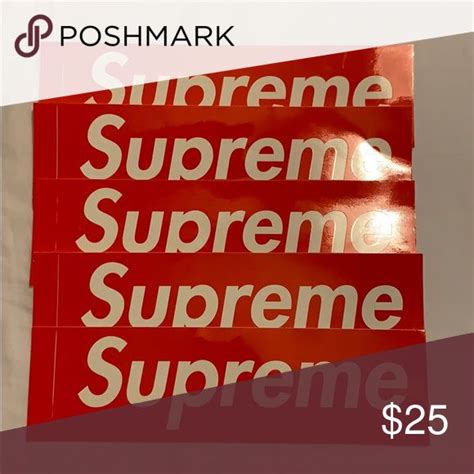 supreme logo stickers | Supreme logo, Logo sticker, Supreme box logo