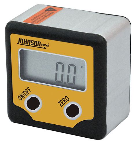 JOHNSON Digital Angle Finder, Magnetic, 2 Button - 21XK29|1886-0100 - Grainger