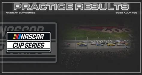 2023 NASCAR Cup Series Ally 400 at Nashville Practice Results