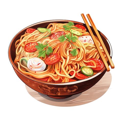 Premium AI Image | Noodles Longevity Noodles Chinese new year