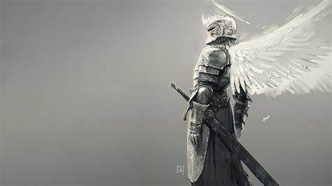 HD wallpaper: person with sword illustration, fantasy armor, fantasy ...