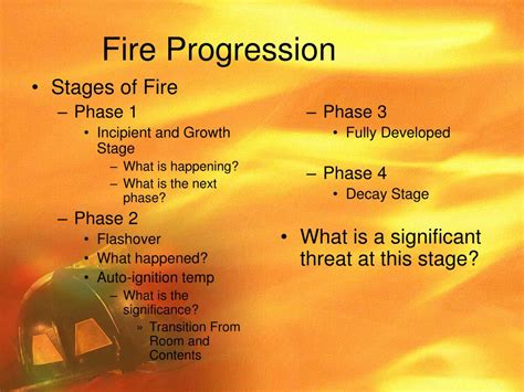 Stages Of Fire Ppt