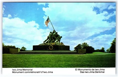 IWO JIMA MEMORIAL Us Marine Corps War Memorial Arlington Virginia Postcard $4.55 - PicClick