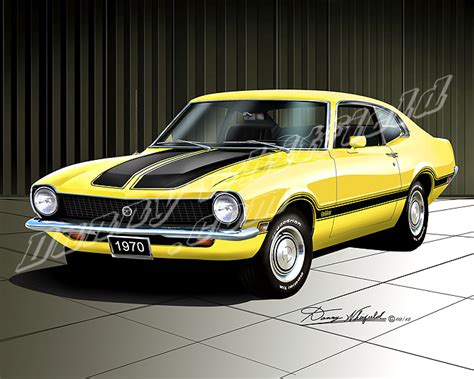 Yellow ford maverick