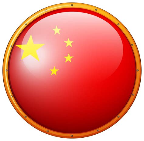 Round icon for flag of China 352799 Vector Art at Vecteezy