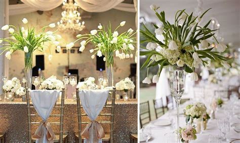 Decoración de bodas: Arreglos florales para centros de mesa