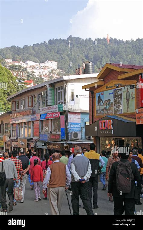 The mall road shimla hi-res stock photography and images - Alamy