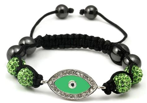 Handmade Green Evil Eye Bracelet