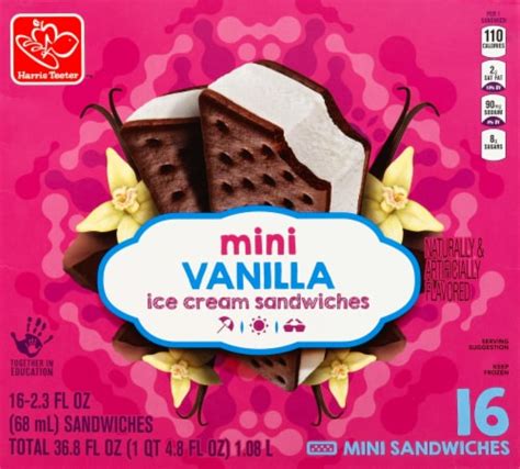 Harris Teeter™ Vanilla Mini Ice Cream Sandwiches, 16 ct - Harris Teeter