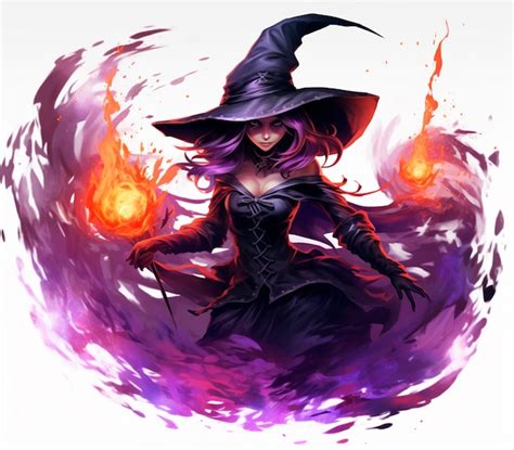 Premium AI Image | image of a beautiful witch happy halloween