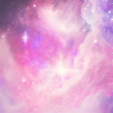 Premium Photo | A pink and purple galaxy background with a star in the center.