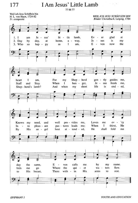 I Am Jesus' Little Lamb | Hymnary.org