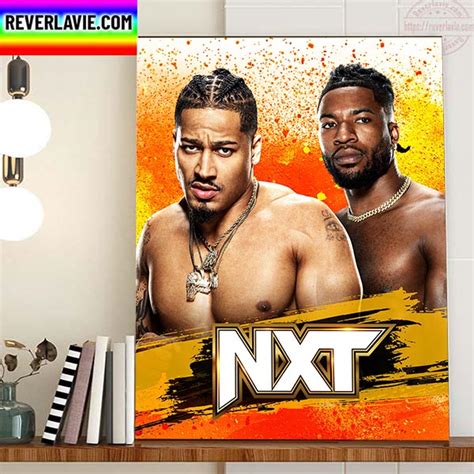 Carmelo Hayes Vs Trick Williams On WWE NXT Home Decor Poster Canvas ...