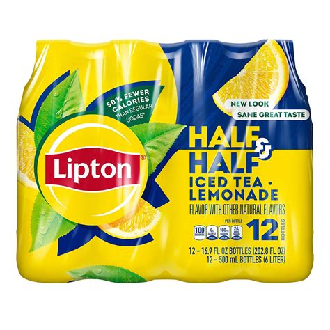 Lipton Half & Half Iced Tea with Lemonade 16.9 oz Bottles - Shop Tea at H-E-B