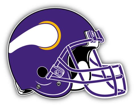 Minnesota Vikings NFL Football Helmet Logo Car Bumper Sticker- 3'', 5 ...