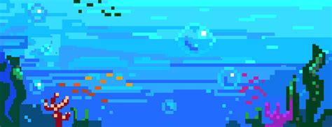 Pixel Art Underwater | Pixel art, Pixel art maker, Pixel art games