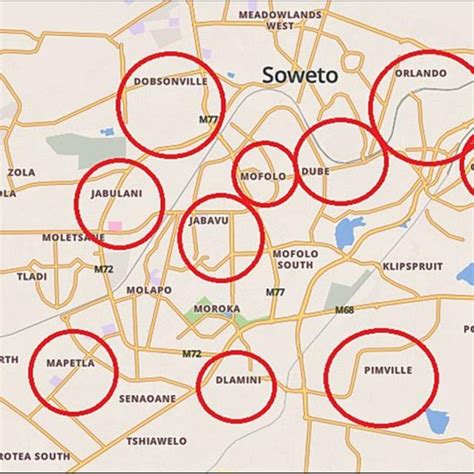 Map of Soweto (Source: AfriGis, 2019) | Download Scientific Diagram